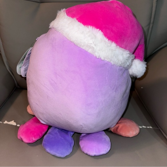Holiday Christmas Squishmallows Beula the Octopus Santa Hat 12" Stuffed Plush - Picture 5 of 8